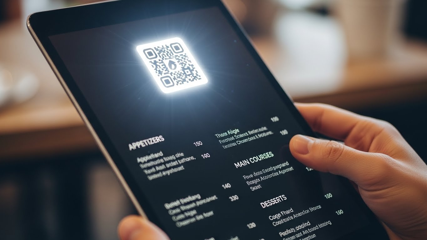 Qrtable.co ile dijital menü yönetim panelini kullanan bir işletme sahibi.