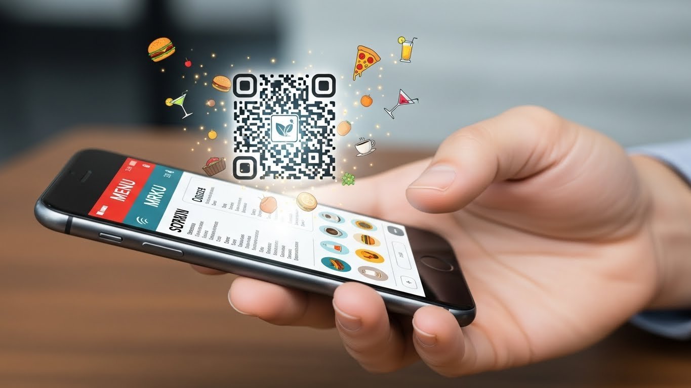 Müşterinin akıllı telefonunda Qrtable.co QR menüsü