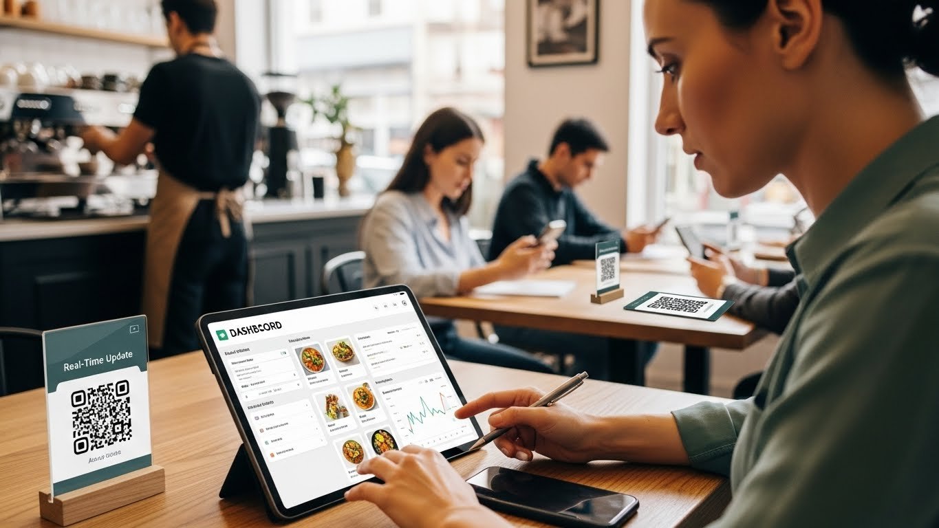 Tablet ve Telefon Üzerinde Qr Menü Tasarımı