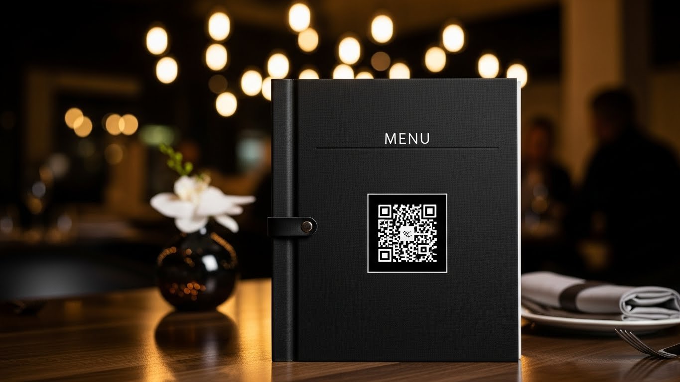 QR Menü ile akıllı telefonda görüntülenen bir restoran menüsü
