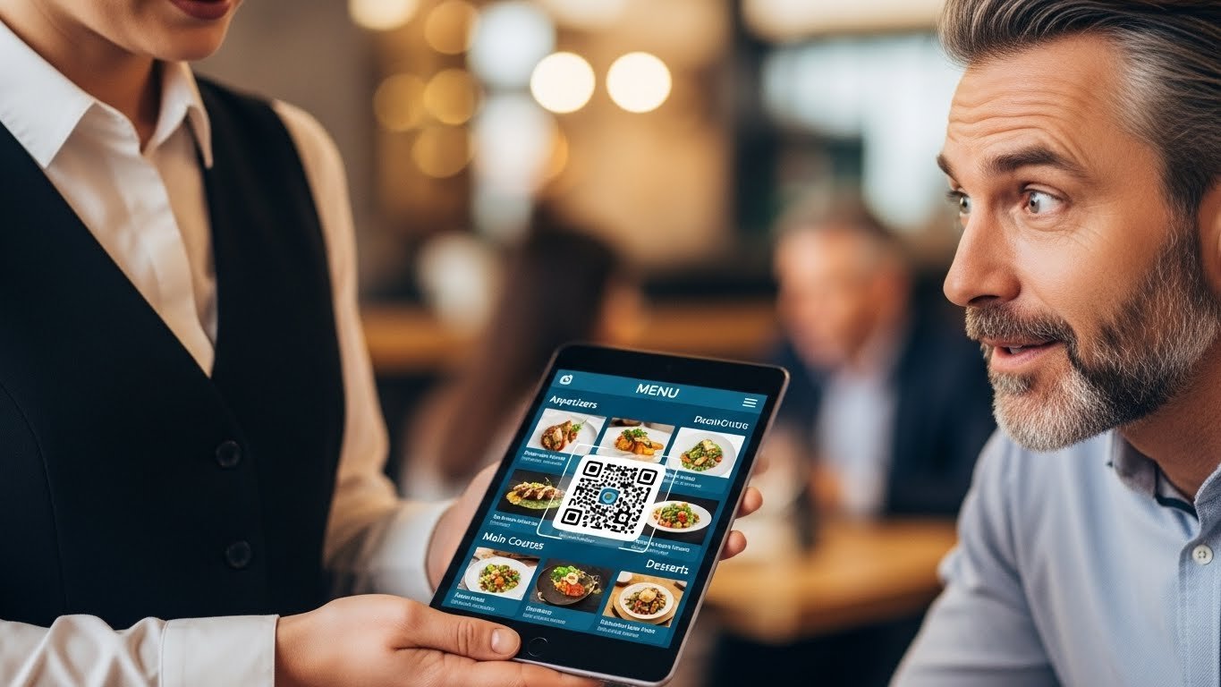 Qrtable.co panelinden menü düzenleme, restoran sahibi menüye ürün ekliyor