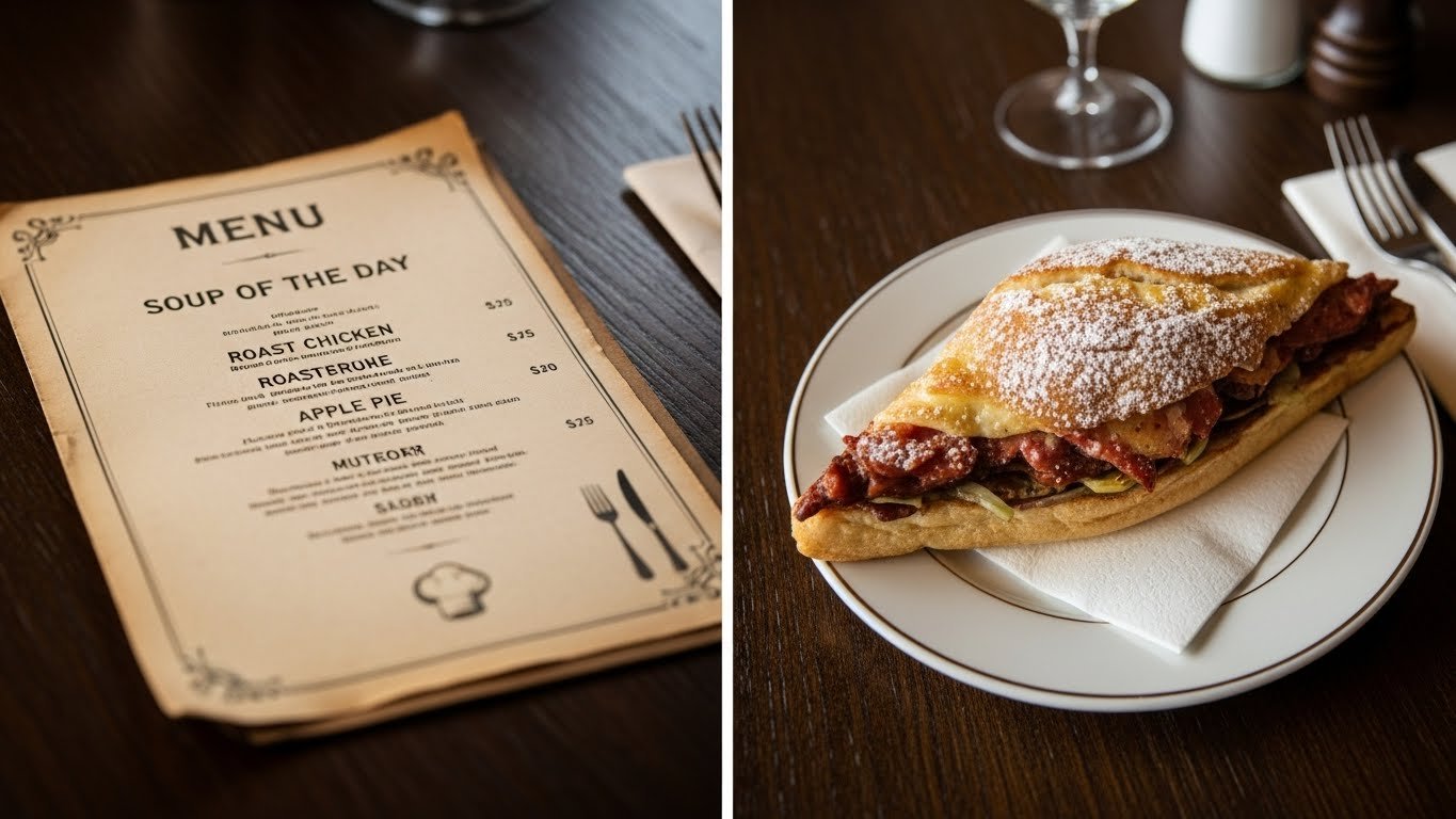 QR kodlu masaüstü standı ve dijital menü ekranı